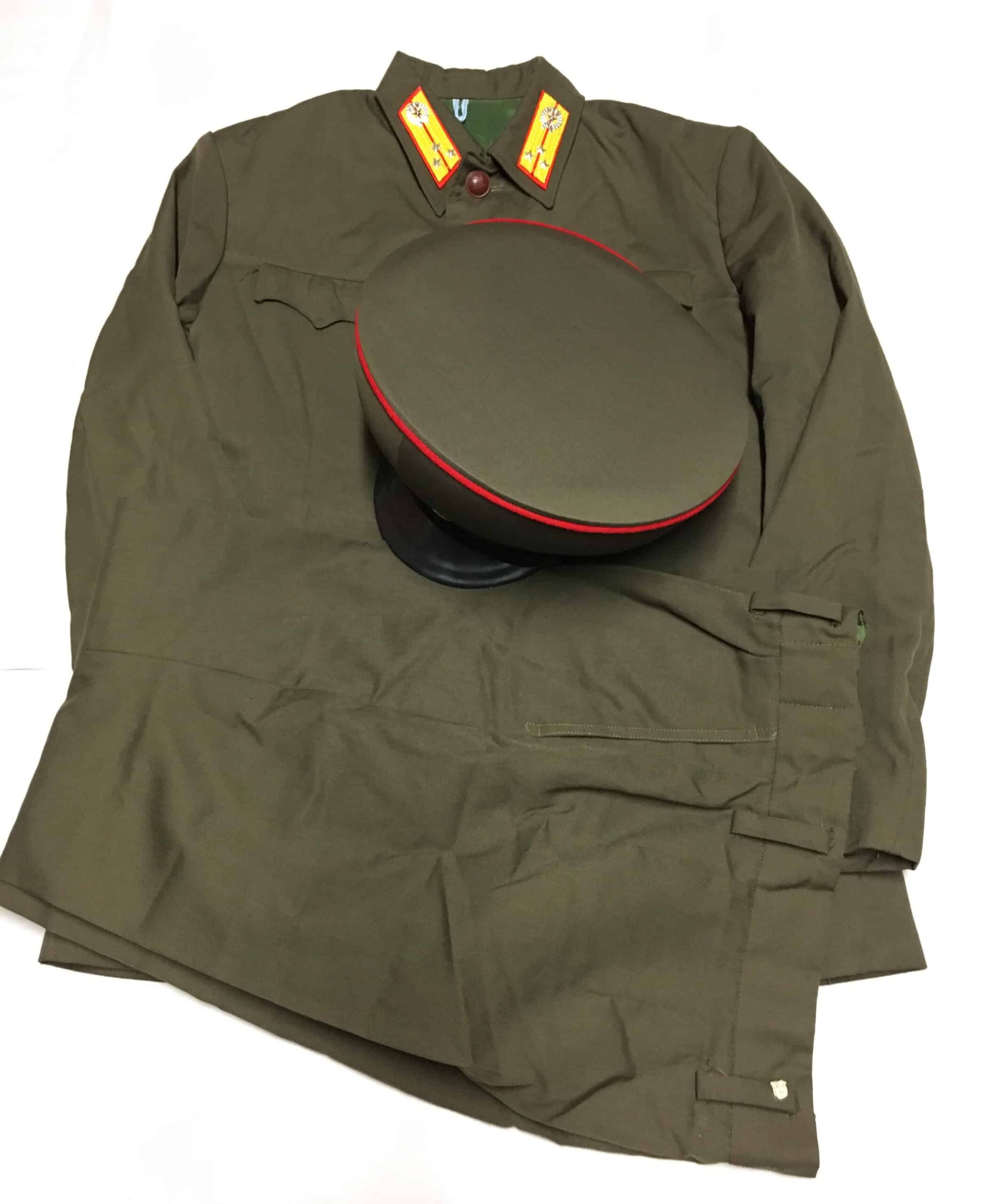 North Korean Infantry Senior Lt Field Uniform and Cap