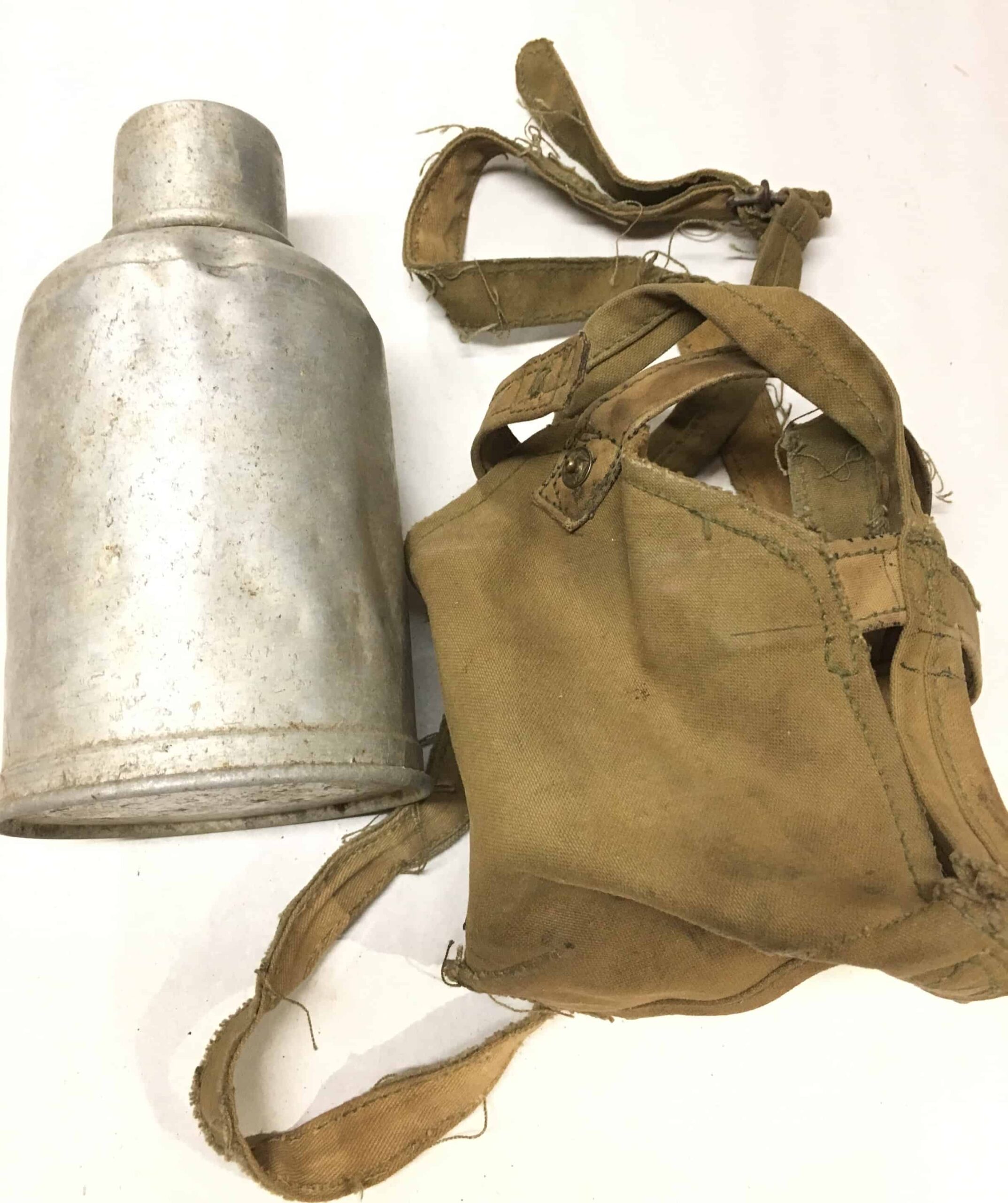 Viet Cong Jungle Made Canteen with Cover and Harness - Image 2