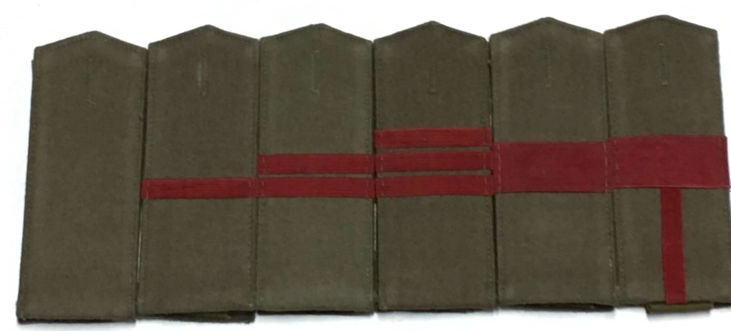 Soviet Russian M1943 & North Korean Enlisted Infantry Shoulder Boards - Master Sergeant