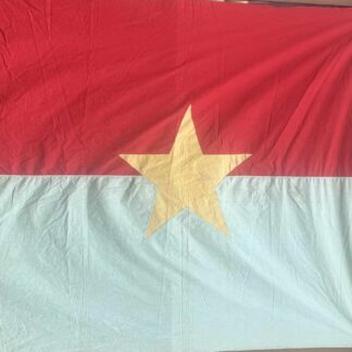 Viet Cong Regimental Size Flag Large 5 feet by 5 1/2 feet Multi-piece Construction