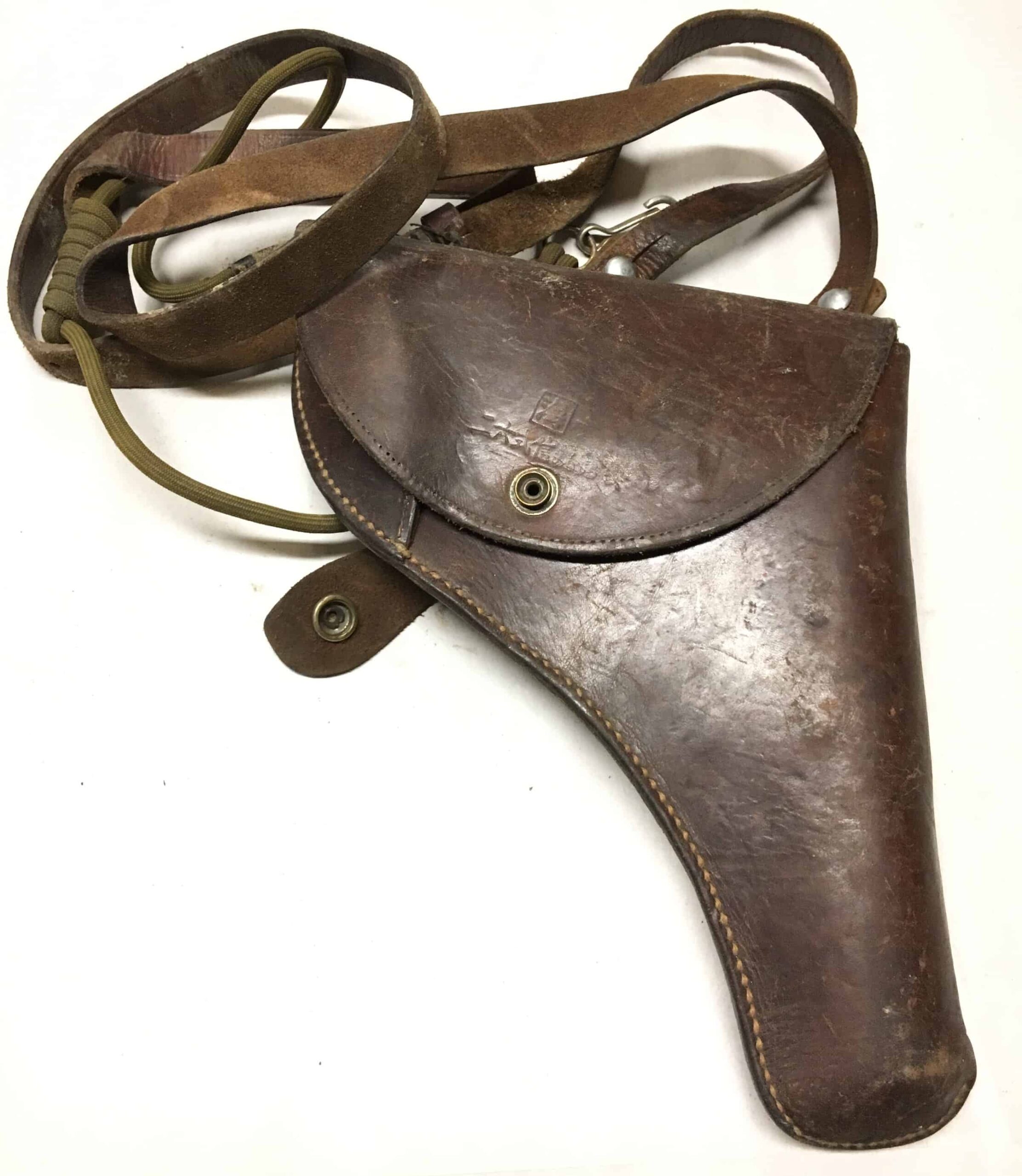 Chinese Korean War 26mm Flare Pistol 1951 with Issue Holster and Lanyard - Image 2