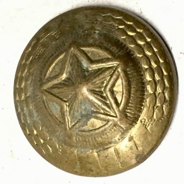 North Korean KPA Large Brass Sew On Cap Badge
