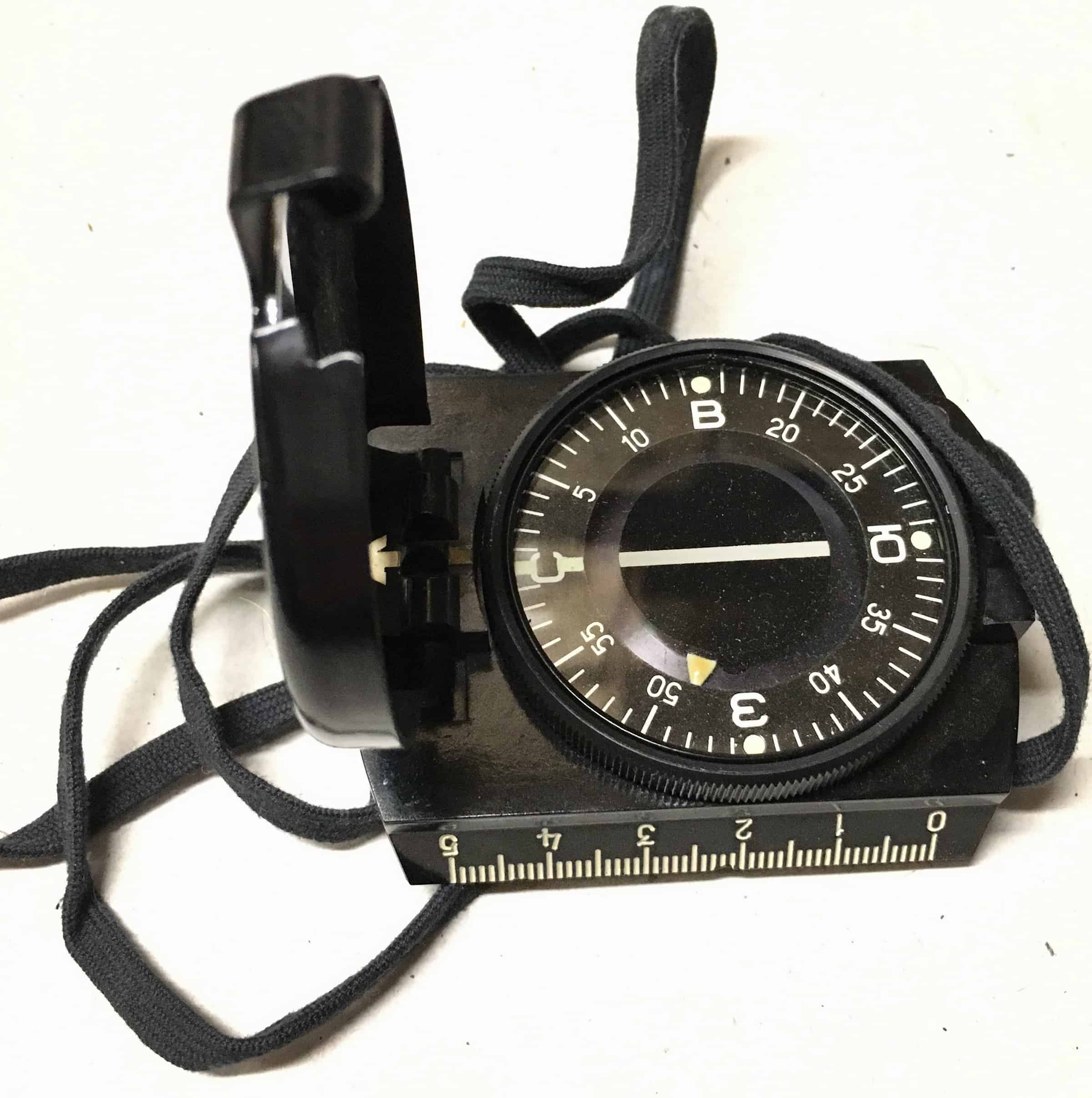 North Vietnamese Viet Cong Officer's Soviet Made Plastic Compass with Lanyard