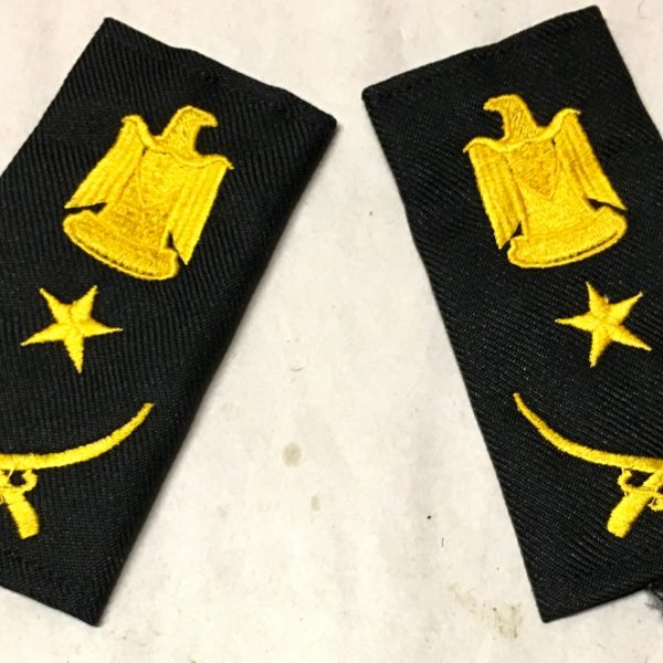 Iraqi Saddam Fedayeen Black Shoulder Boards - Lt General