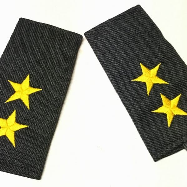 Iraqi Saddam Fedayeen Black Shoulder Boards - 1st LT