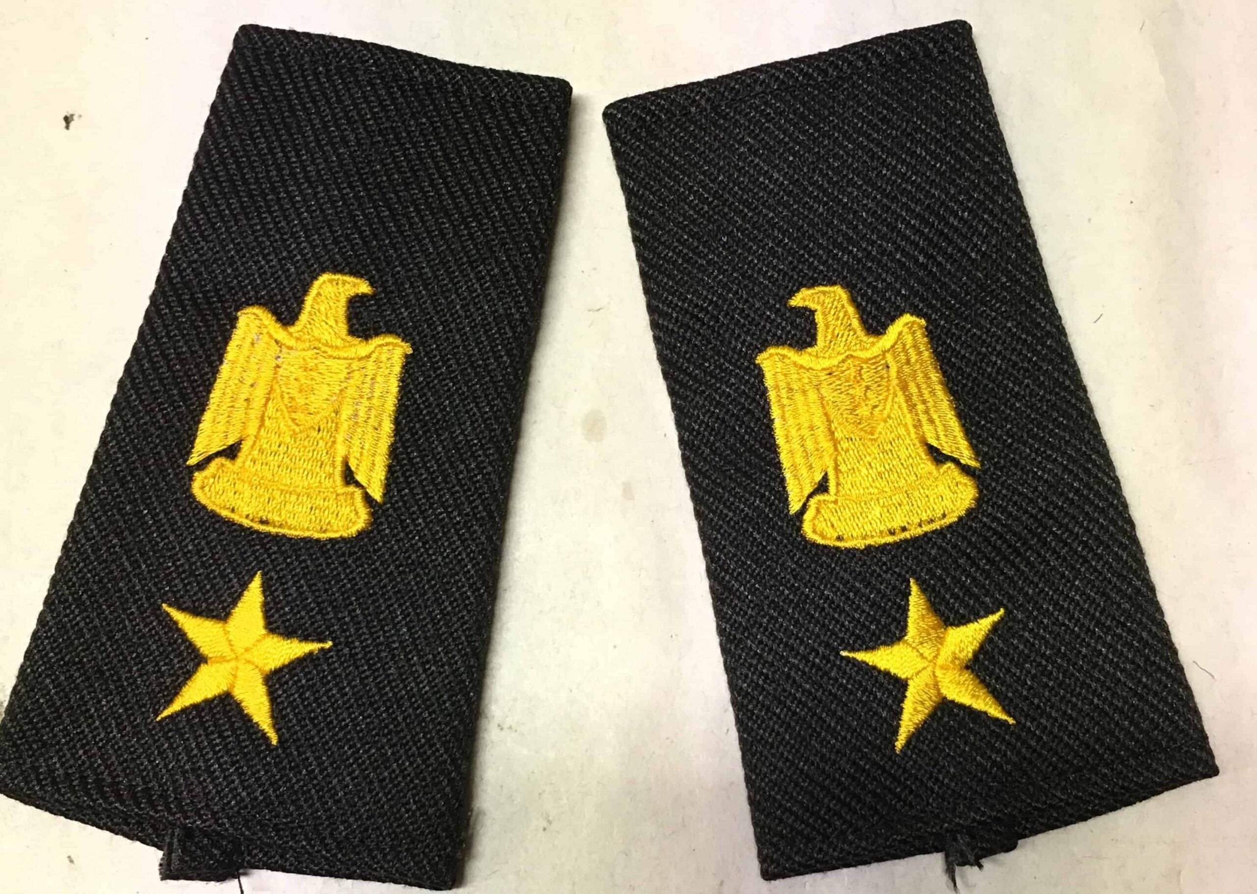 Iraqi Saddam Fedayeen Black Shoulder Boards - Lt Colonel