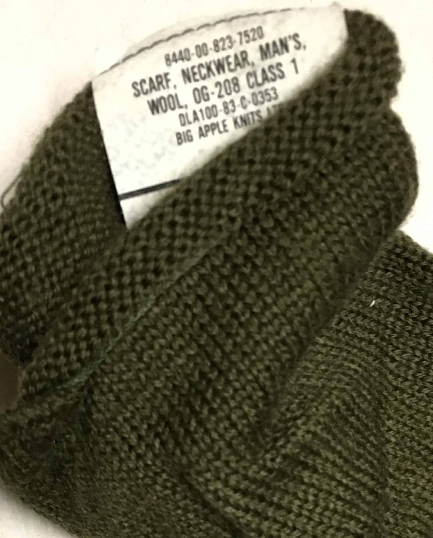 US Wool Scarf - Enemy Militaria