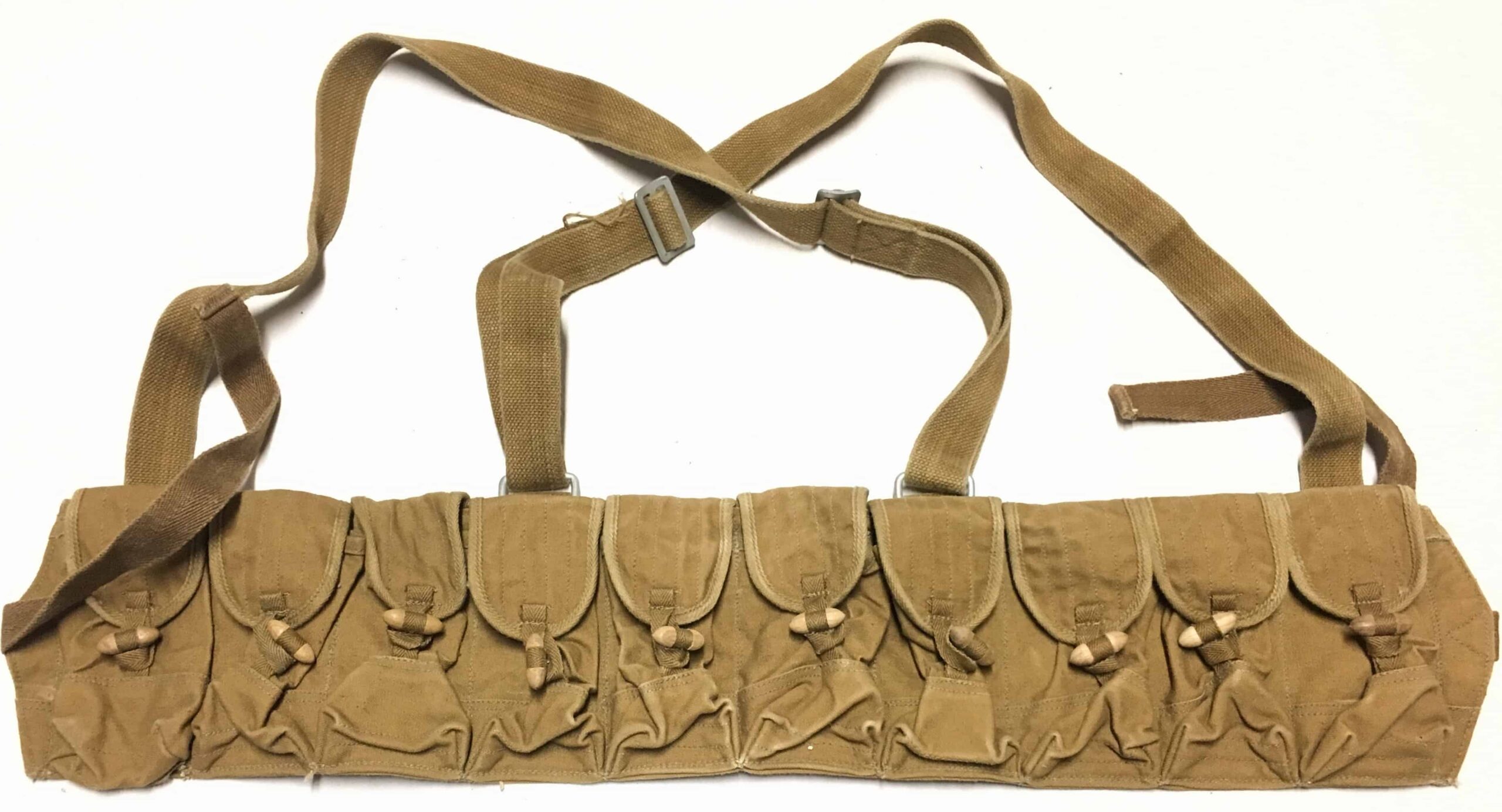 ChiCom North Vietnamese Army Viet Cong SKS Chestpouch Early Brown Color
