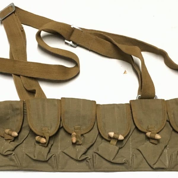 ChiCom North Vietnamese Army Viet Cong SKS Chestpouch Sterile Brown Back Khaki Front