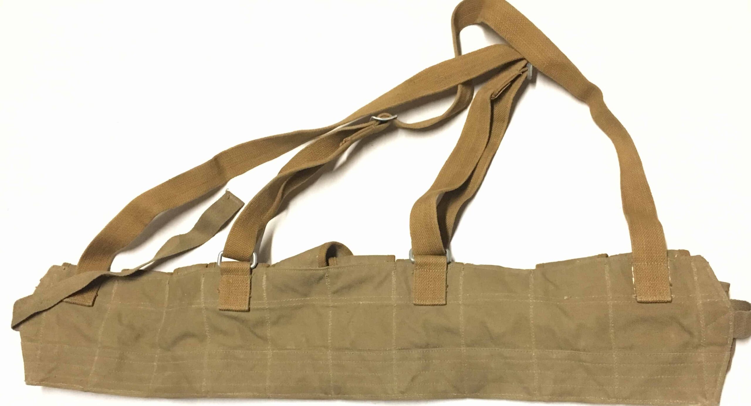 ChiCom North Vietnamese Army Viet Cong SKS Chestpouch Sterile Brown Back Khaki Front - Image 2
