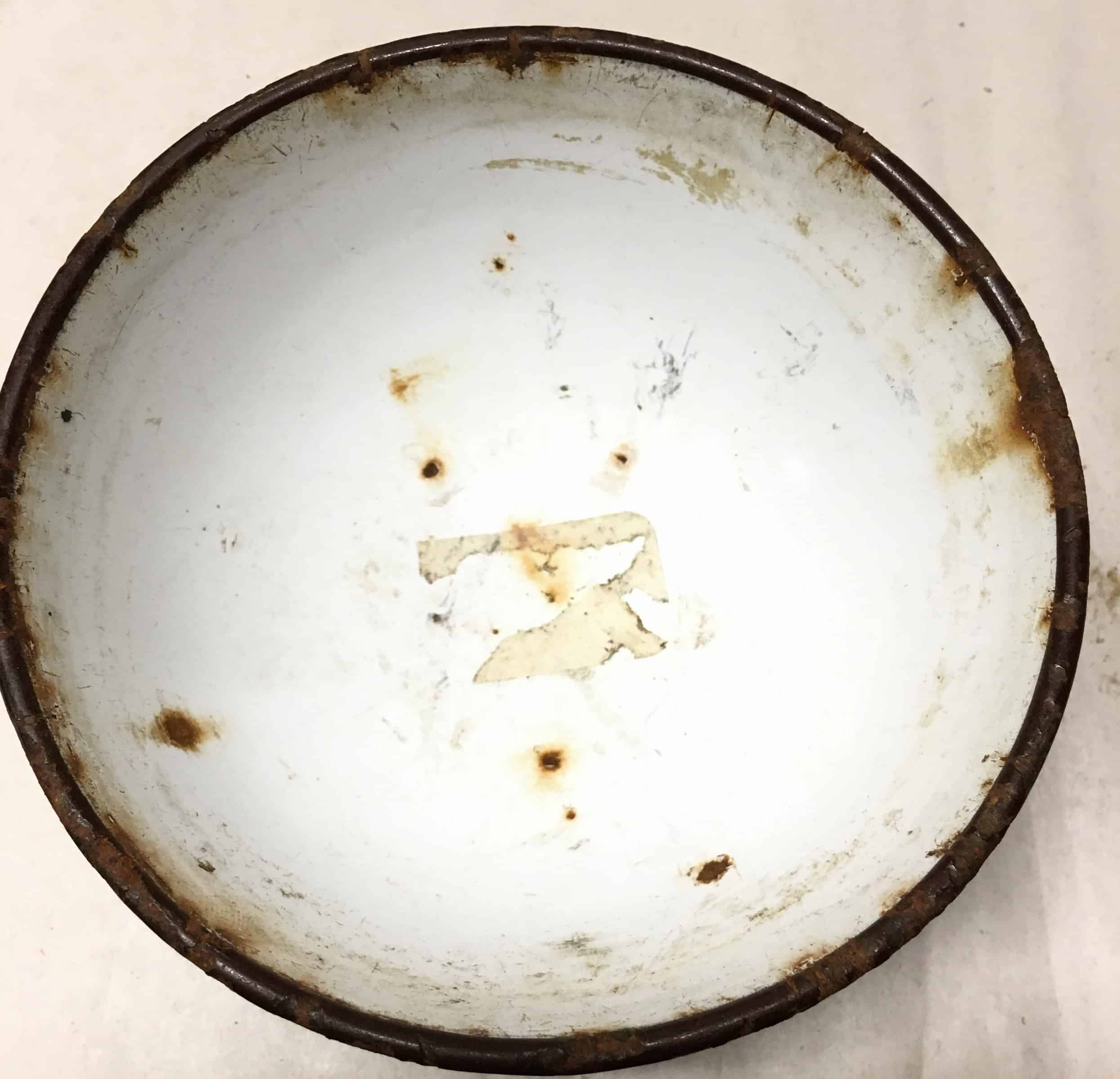 Chinese Korean War Rice and Soup Bowl with Flower - Image 2
