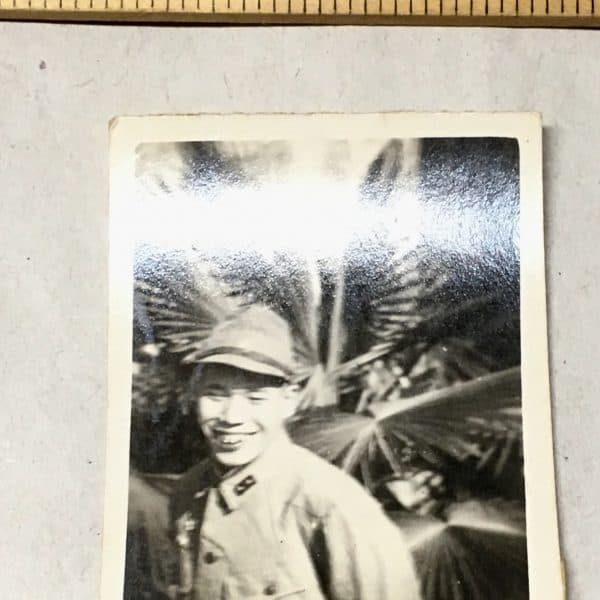 Japanese Army WWII Photograph Rifles Private in Tropics