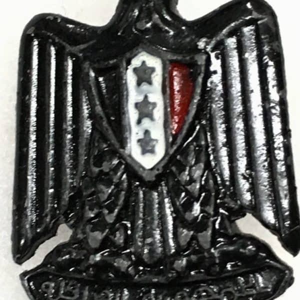 Iraqi Army Eagle Beret & Cap Badge Black with Paint