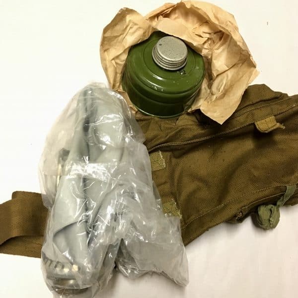 Cuban Army Gas Mask with Carrier