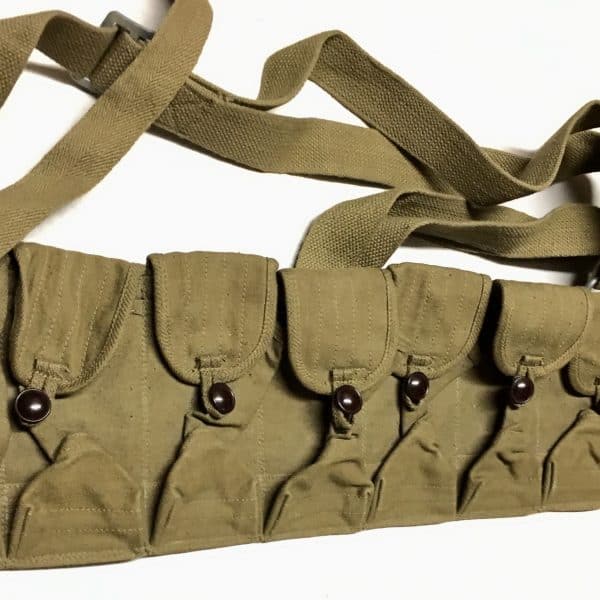 ChiCom North Vietnamese Army Viet Cong SKS Chestpouch 1963 Bakelite Buttons