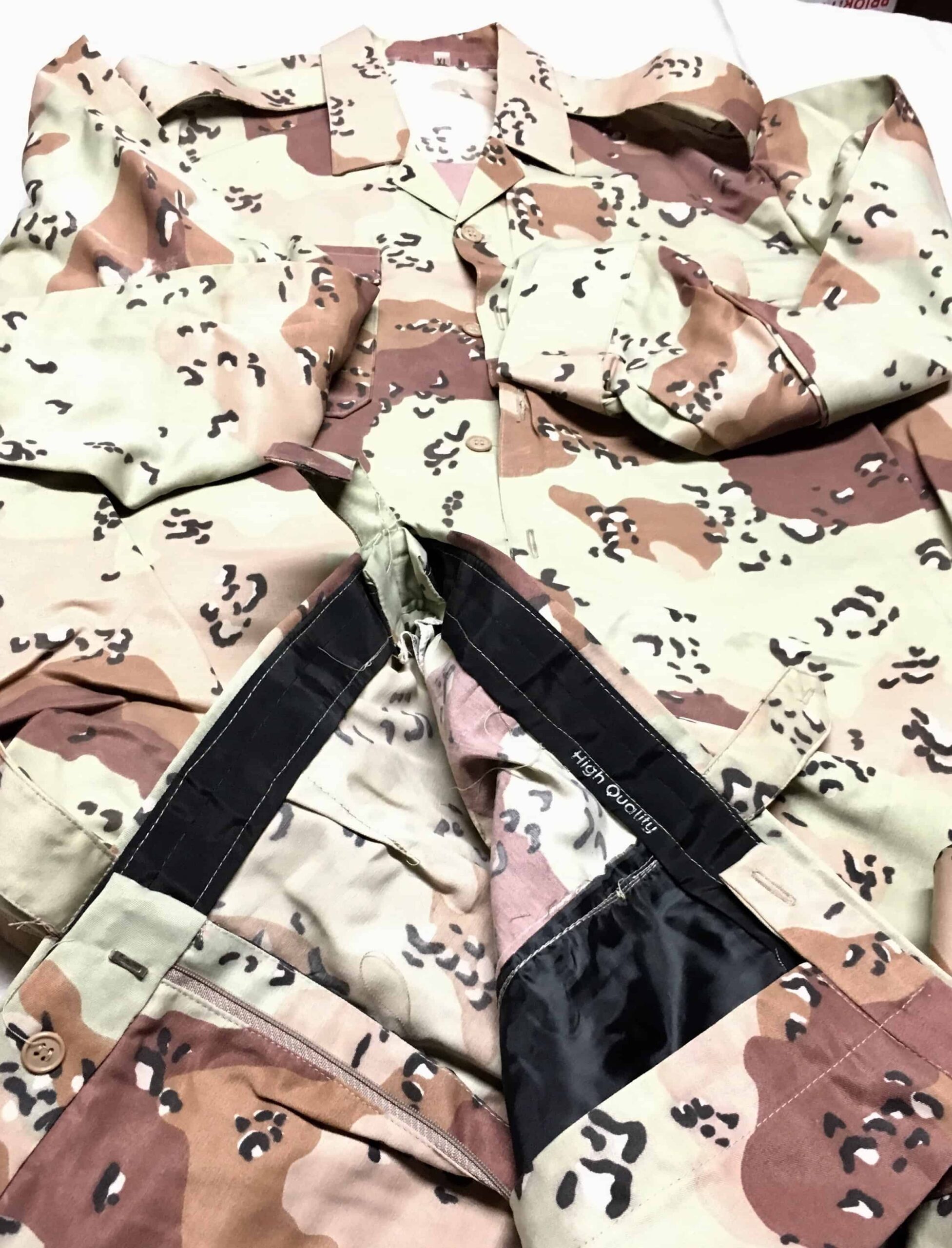 Iraqi Desert Camouflage Uniform XL Chocolate Chip Pattern - Image 2