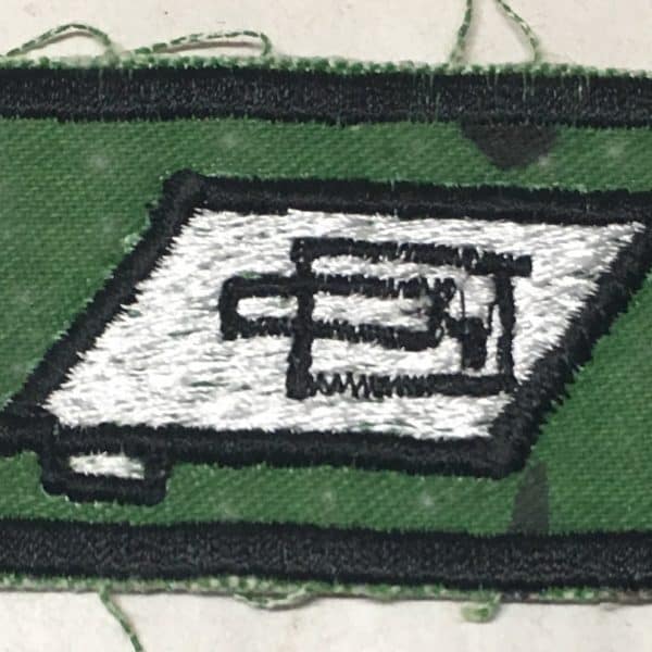 Iraqi Armor Crewman Badge on Dark on Camouflage