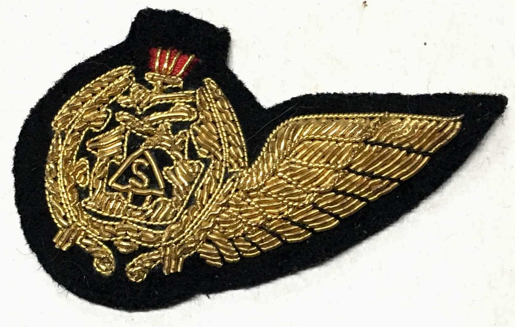Iraqi Air Force Pilot Wings Bullion Jihm in Center