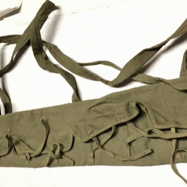 Chinese Korean War Bandoleer Canvas with Shoulder Straps Khaki