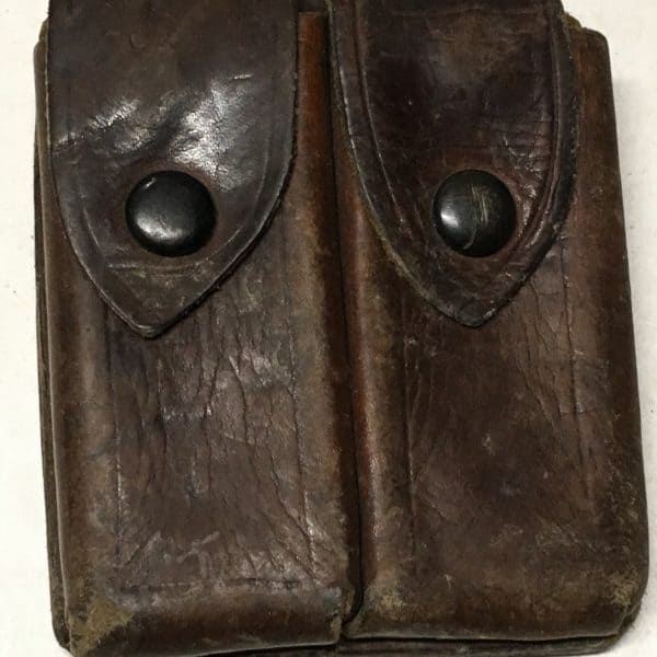 Chinese Korean War Two Pocket Ammunition Pouch with Snaps