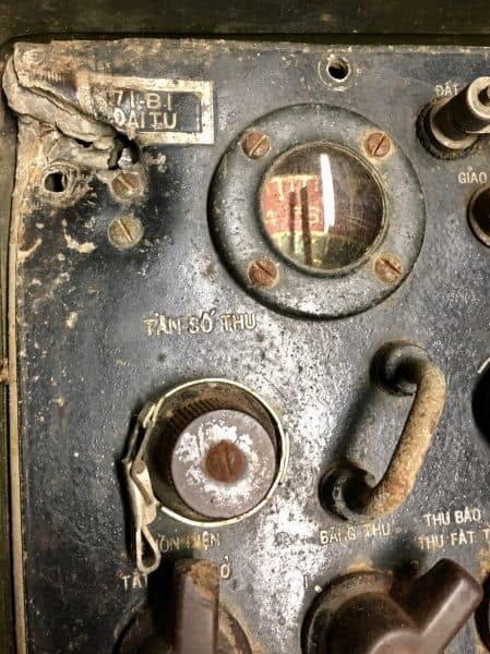 North Vietnamese Army Radio with Vietnamese Dials and Battledamage - Enemy Militaria