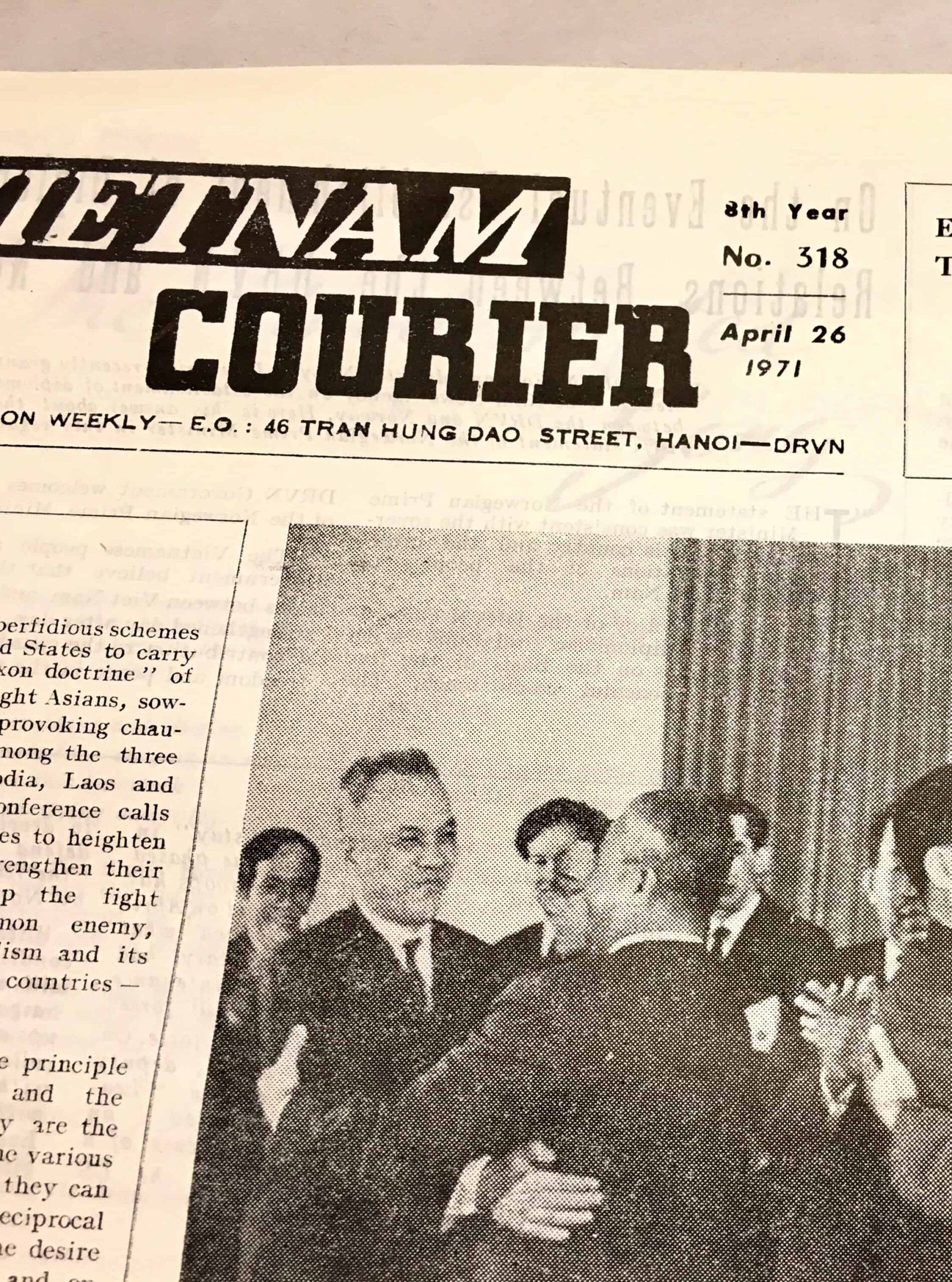 North Vietnamese Hanoi Propaganda Newspaper in English April 26, 1971