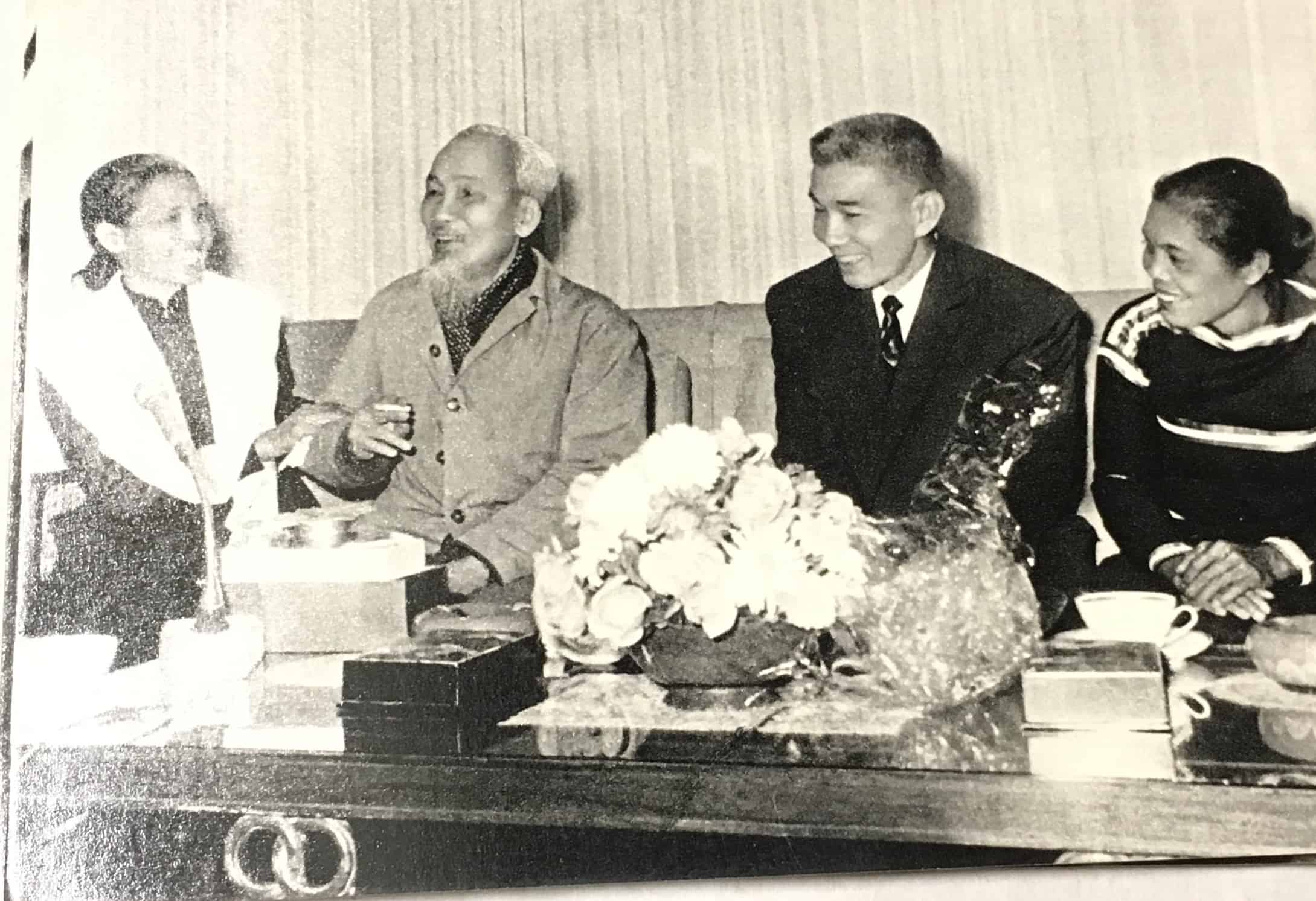 North Vietnamese Army Postcard of Ho Chi Minh as Elder Leader