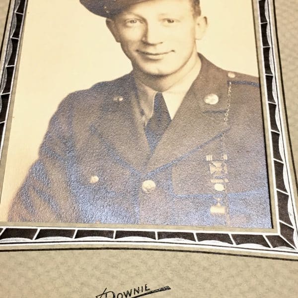 US Army Studio Portrait of Soldier plus one more