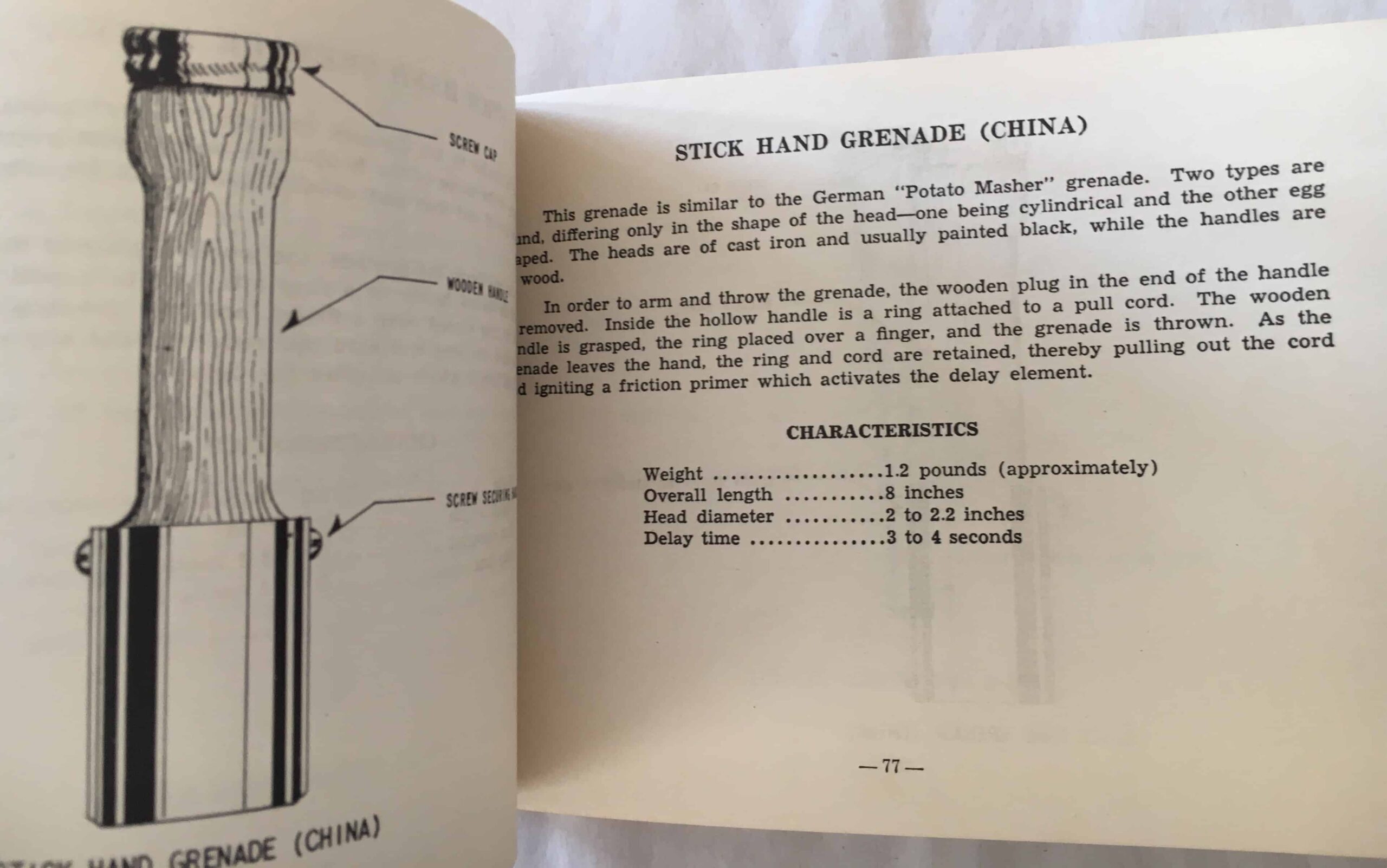Chinese Korean War Viet Minh Stick Grenade Pouch with Grenades - Image 4