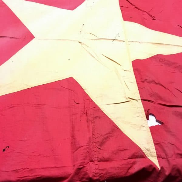 North Vietnamese Army Regimental Size Flag Large 8 feet by 5 feet Multi-piece Construction