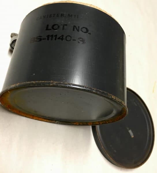 US Army USMC M9 Gas Mask Filter 1953 - Image 3