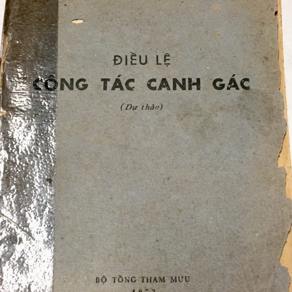 North Vietnamese Army Regulations Manual for Guard Duty 1972 POW?