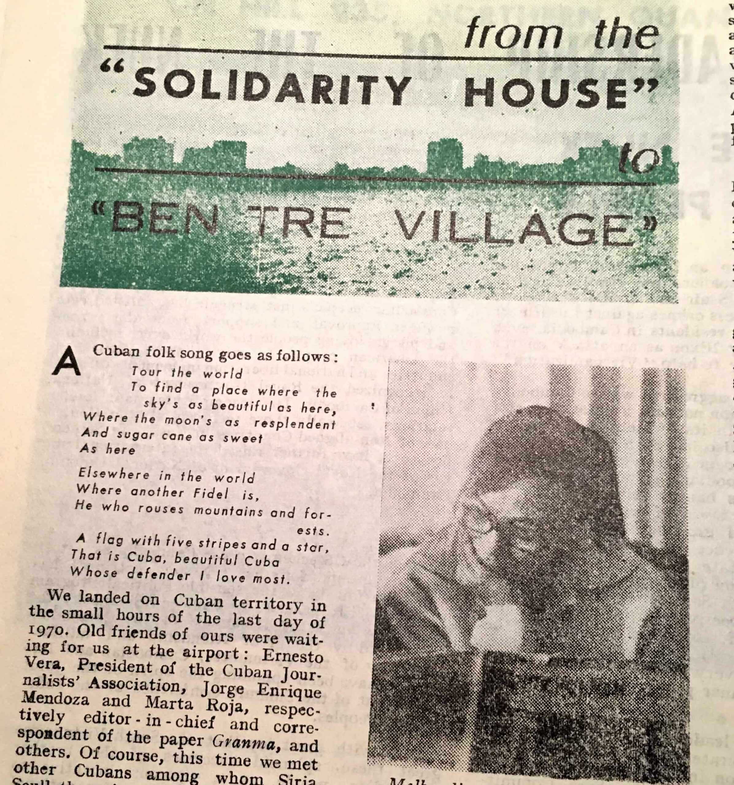 Viet Cong Hanoi Printed Propaganda Newspaper in English April 1, 1971 - Image 3