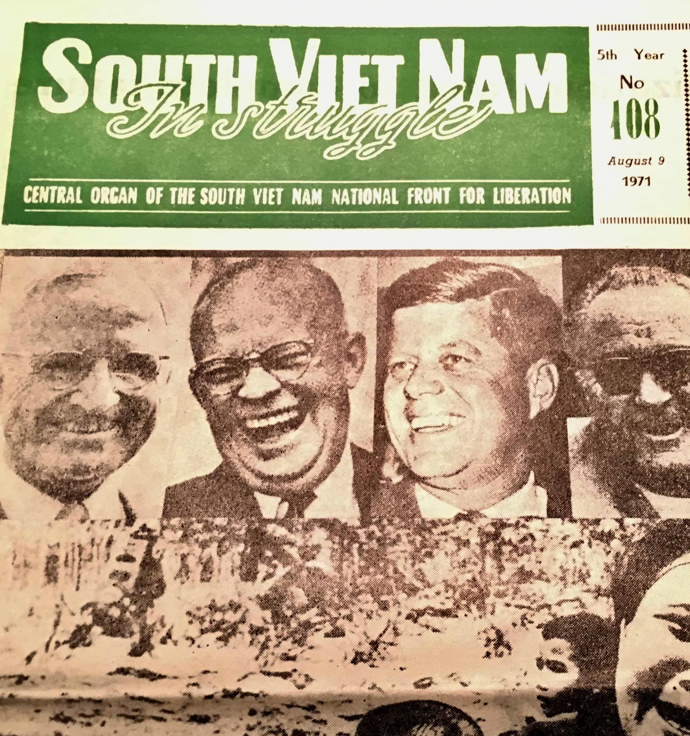 Viet Cong Hanoi Printed Propaganda Newspaper in English August 9, 1971