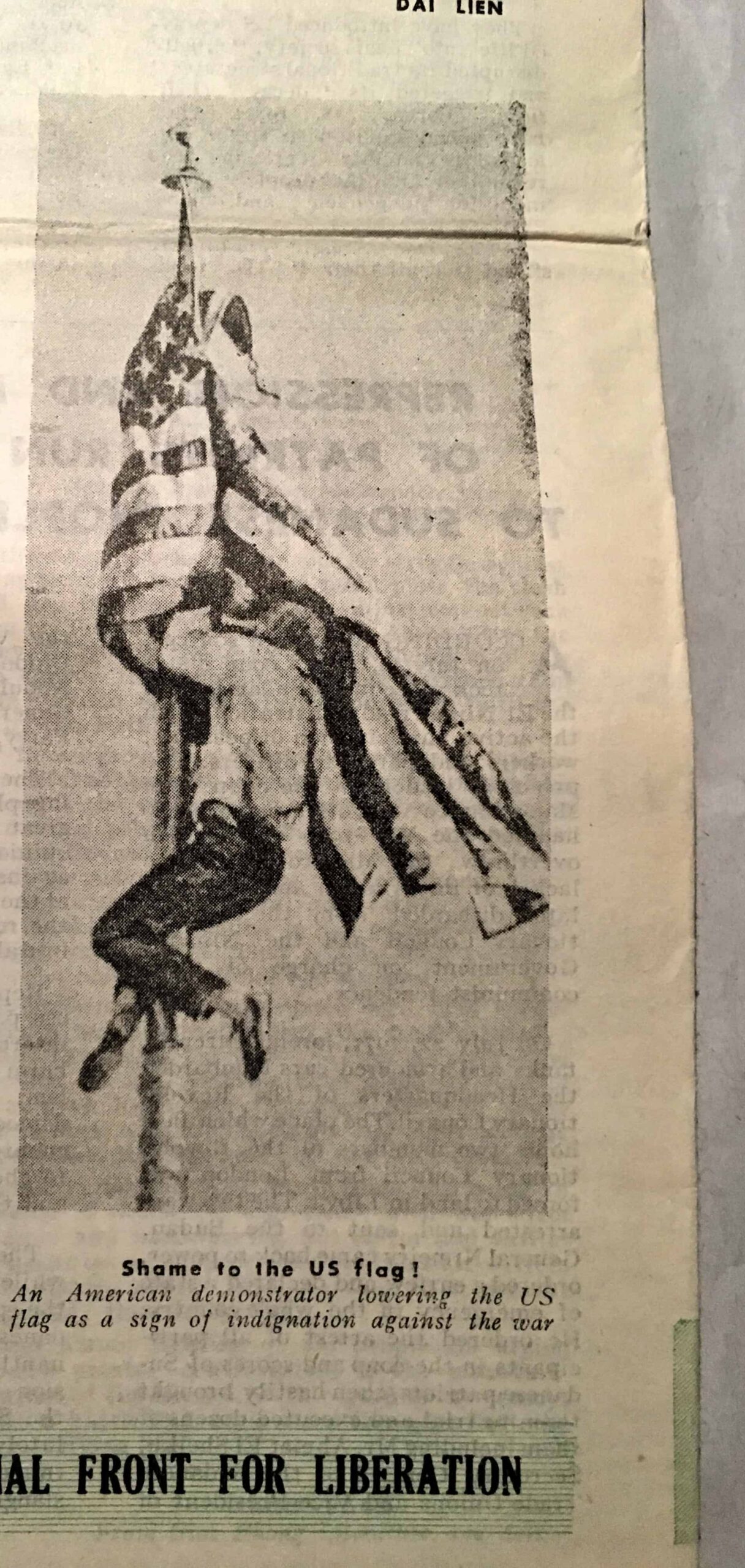 Viet Cong Hanoi Printed Propaganda Newspaper in English August 9, 1971 - Image 2