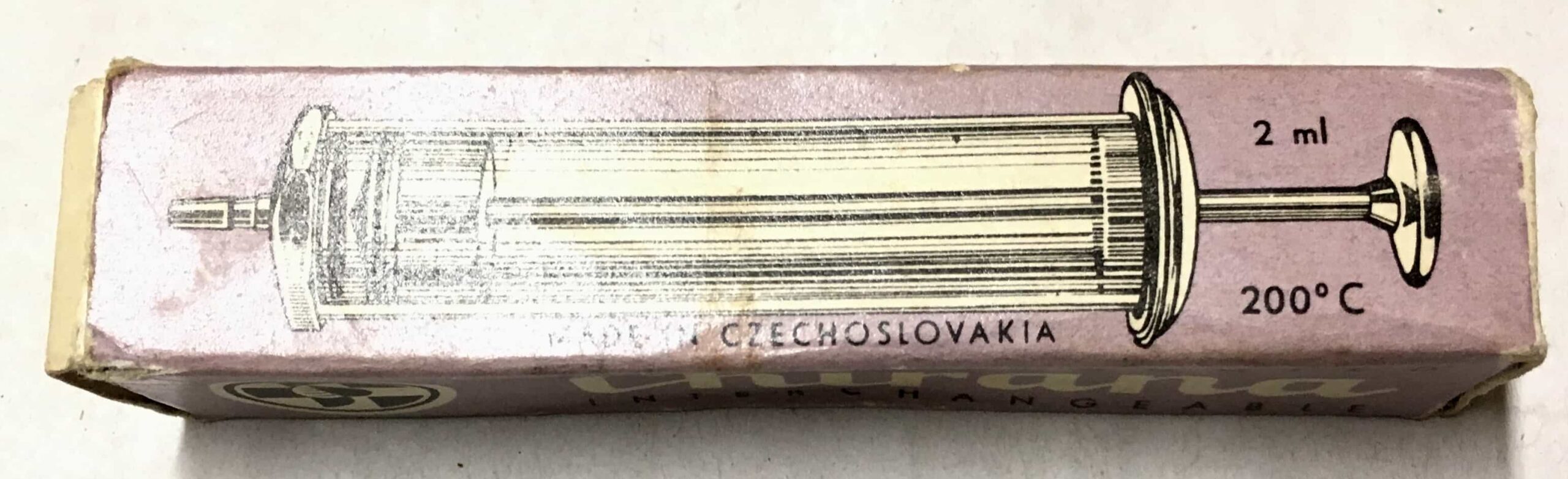 Czechoslovakian North Vietnamese Army Viet Cong Glass Syringe in Box - Image 2