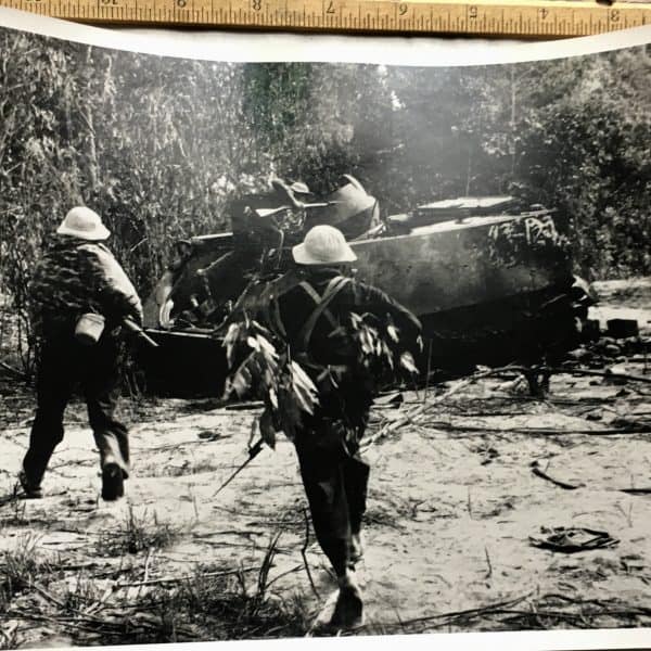 8 x 10 Photograph of Viet Cong RPG-2 Team in Staged Firefight