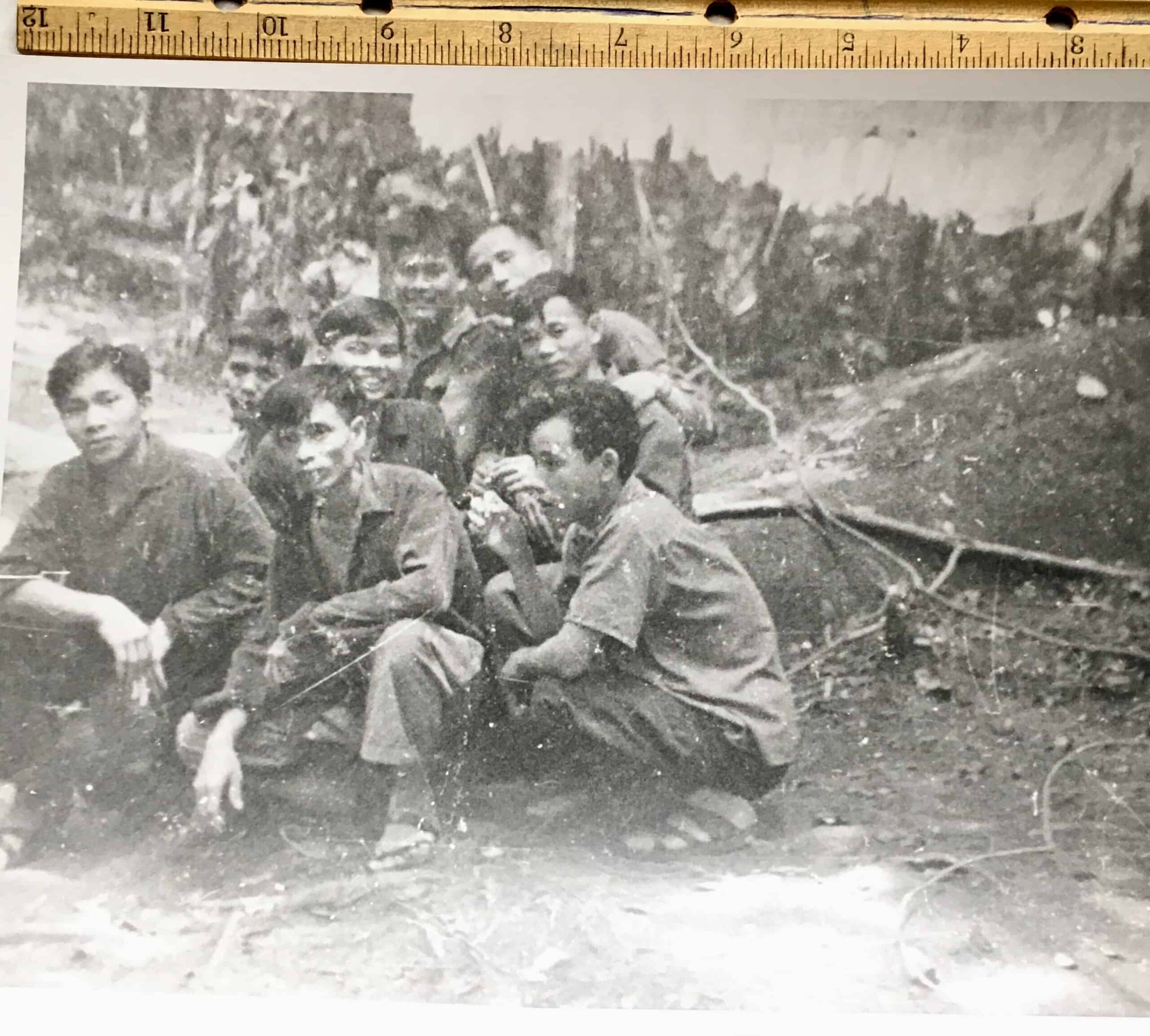 8 x 10 Photograph of Viet Cong Squad in the Jungle