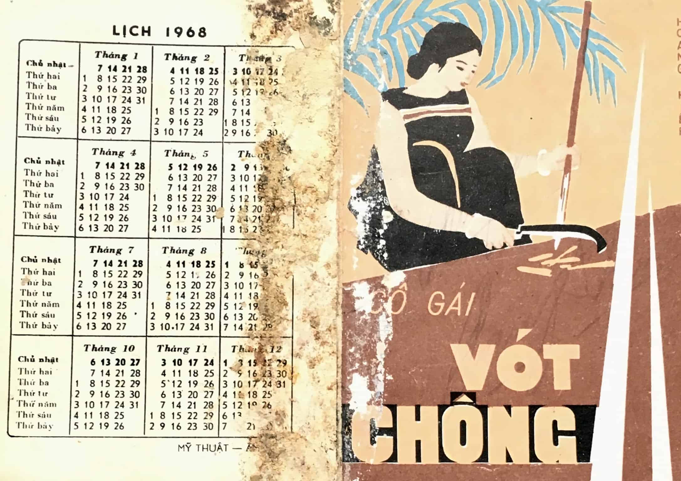 North Vietnamese Army Viet Cong Song Book Calendar 1968