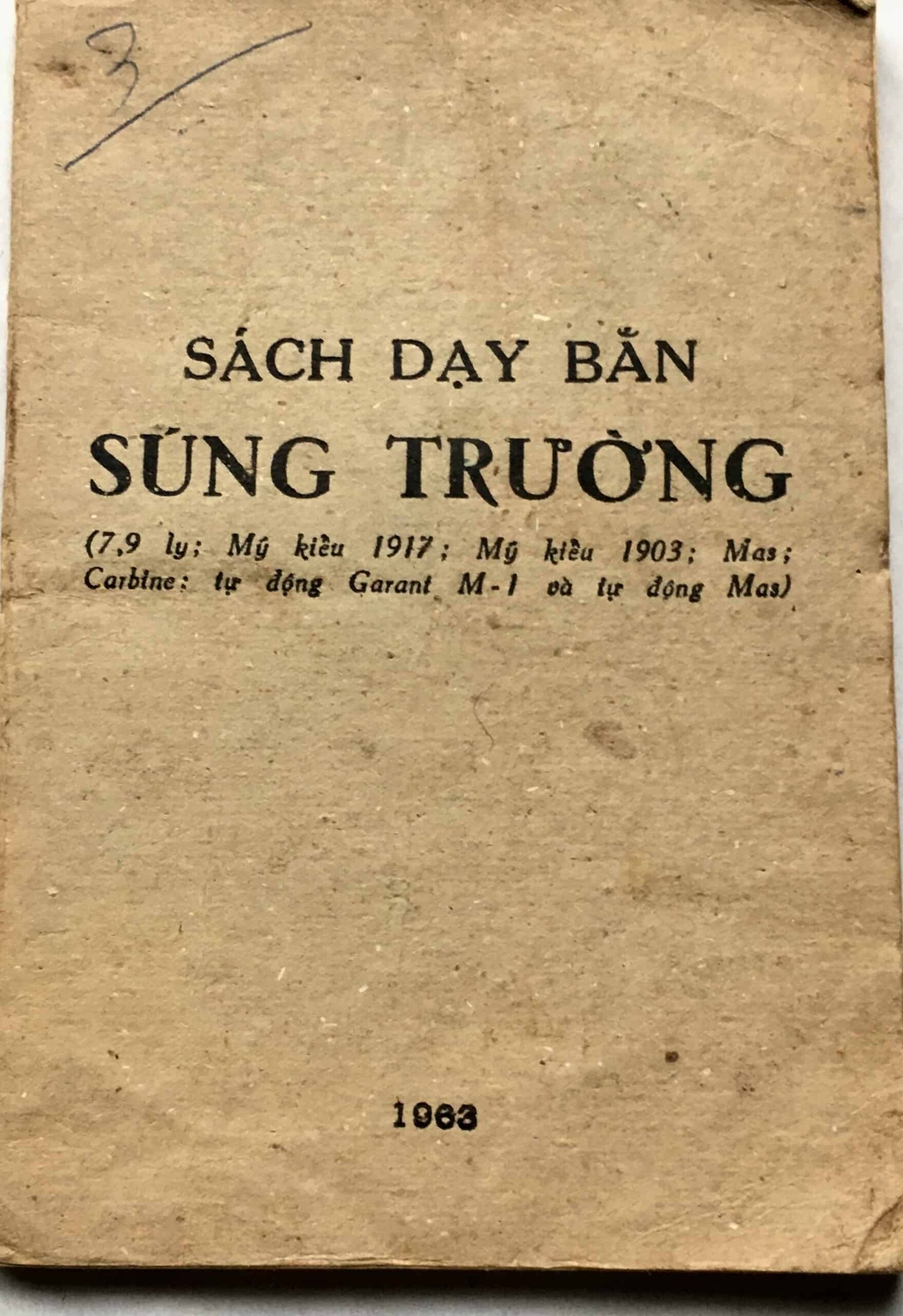 North Vietnamese Army Viet Cong Weapons Manual 1963 - Rifles