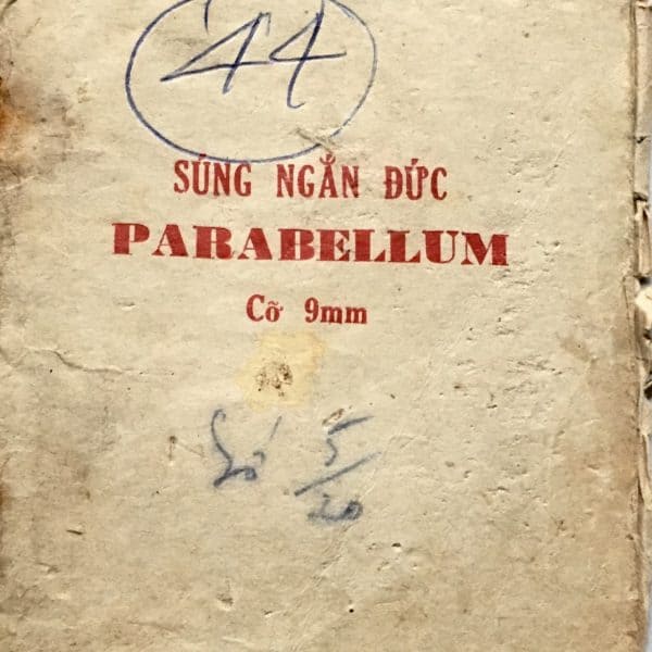 North Vietnamese Army Viet Cong Weapons Manual - 9mm Luger