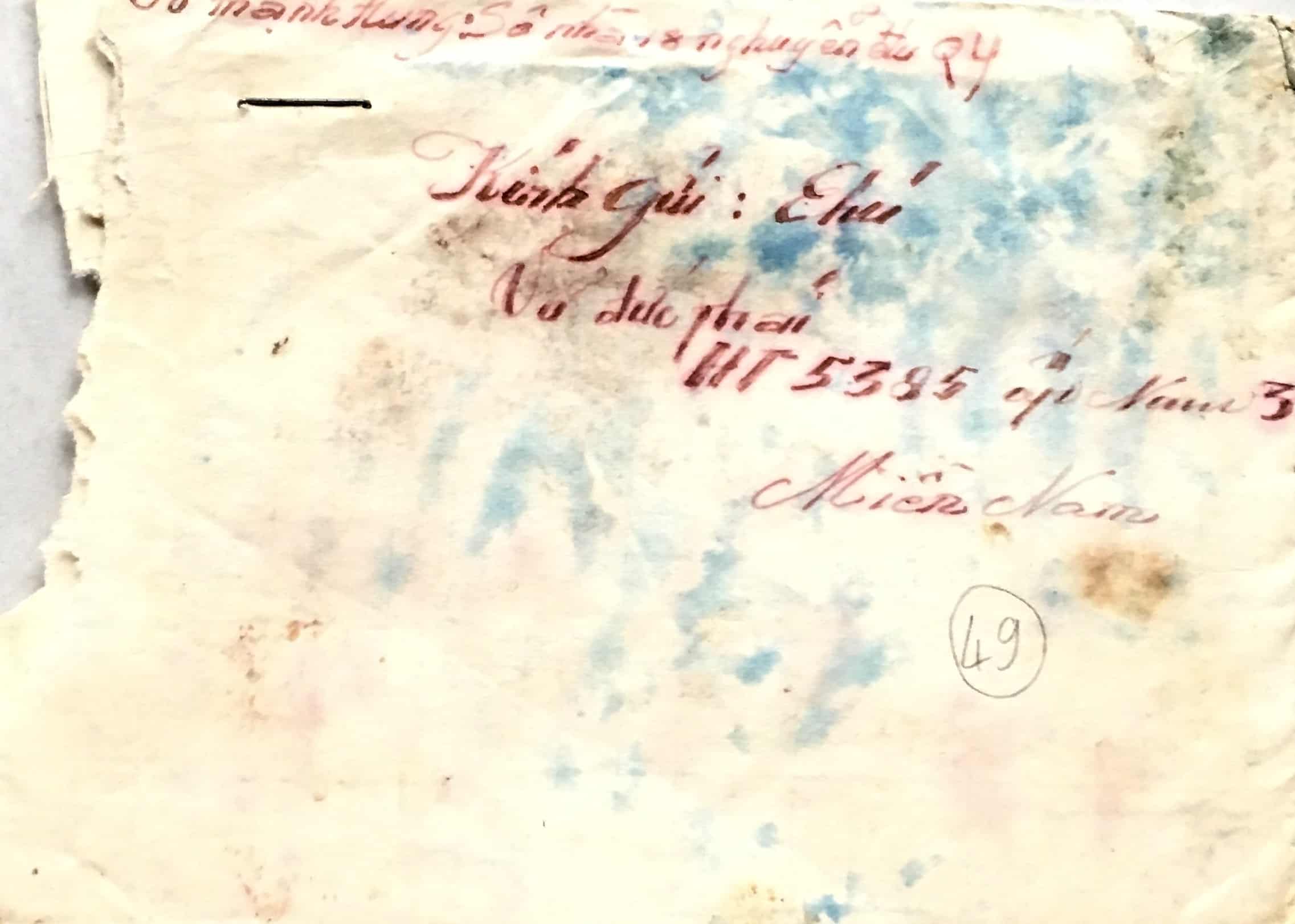 North Vietnamese Army Envelope HT 5385