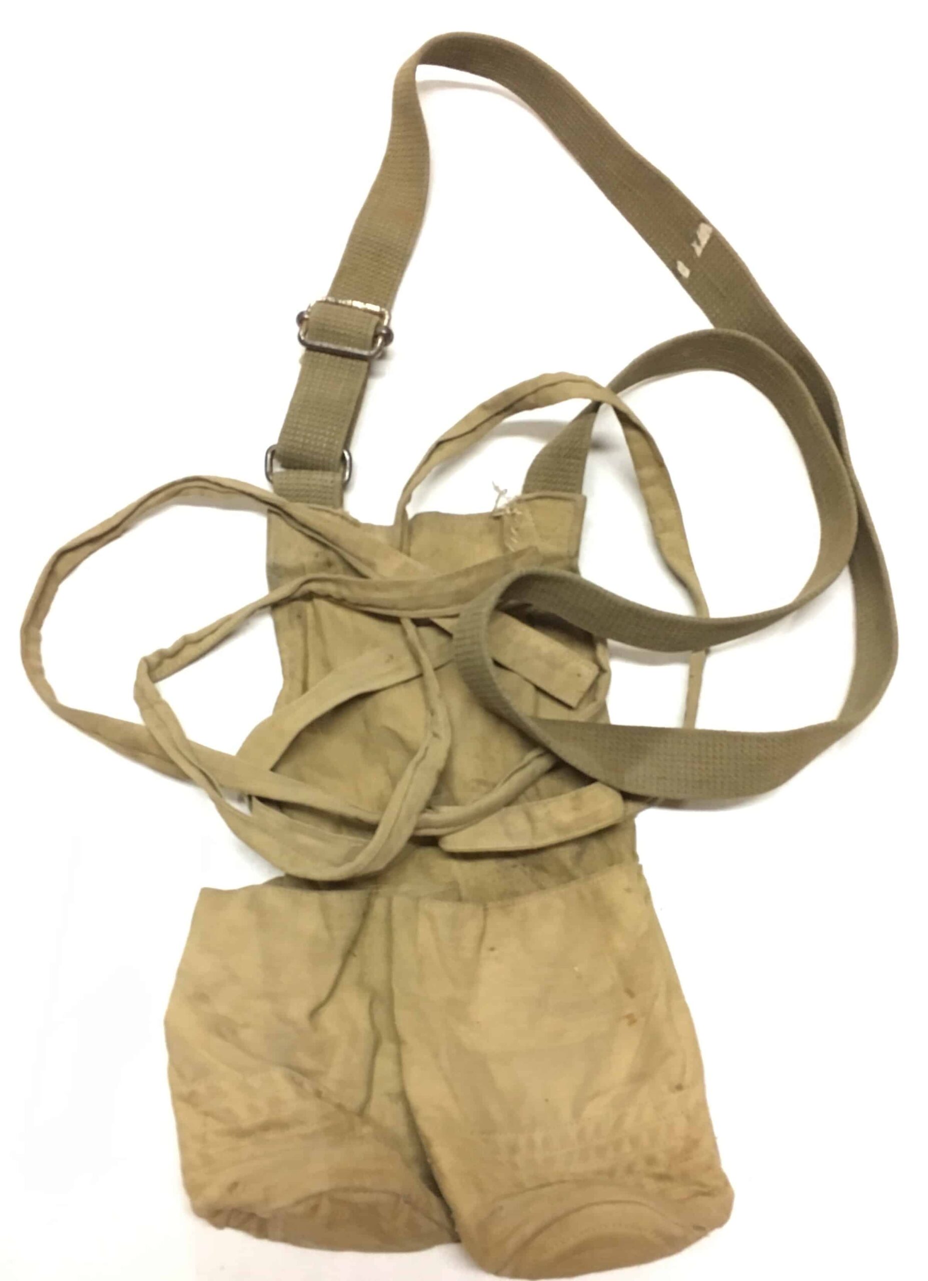 Chinese Korean War Hand Two Cell Stick Grenade Pouch Named