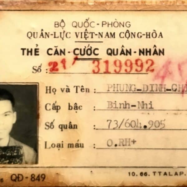 ARVN Identification Card 1972