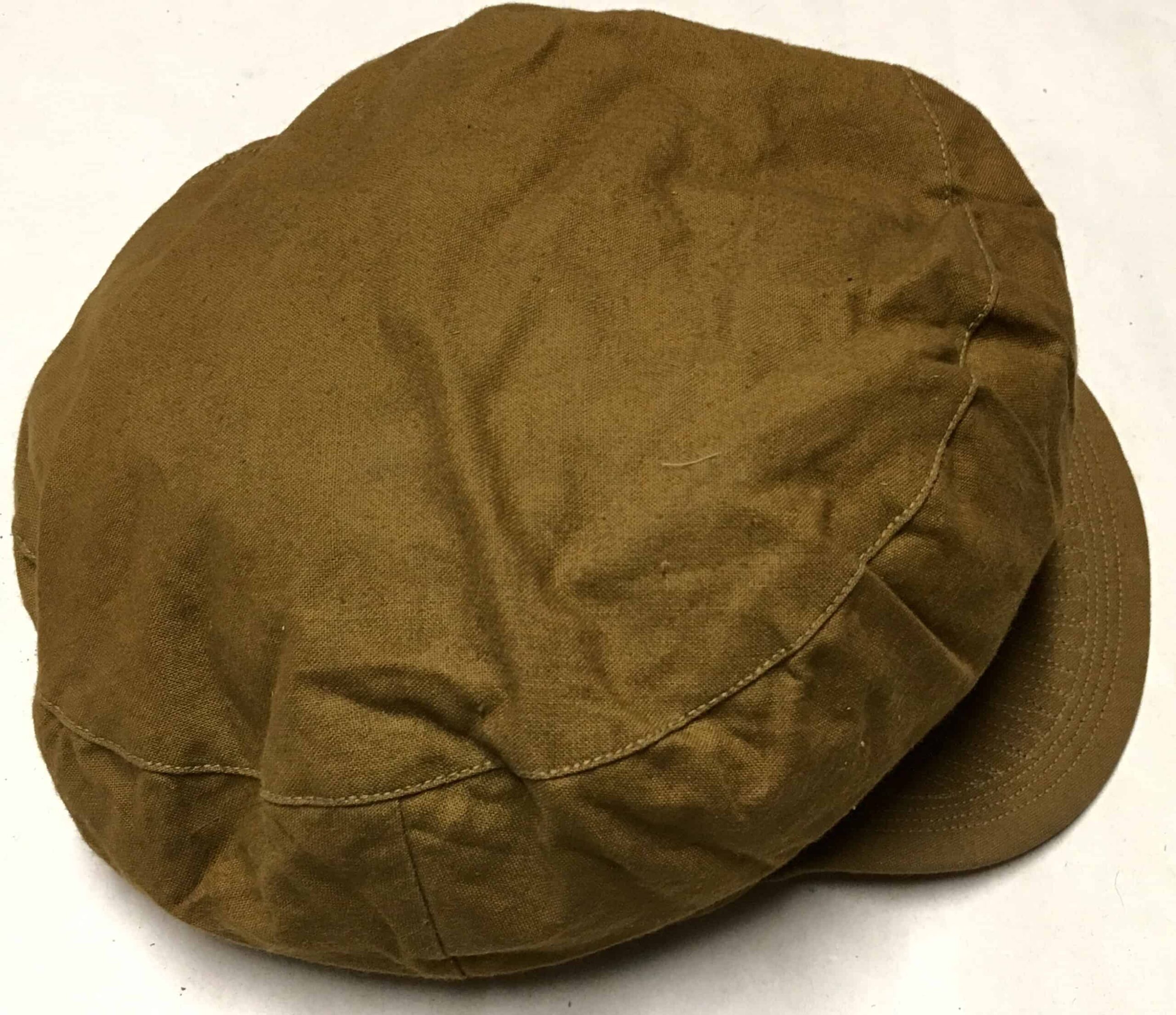 Chinese Korean War Field Cap Brown Cotton 1952 - Image 2