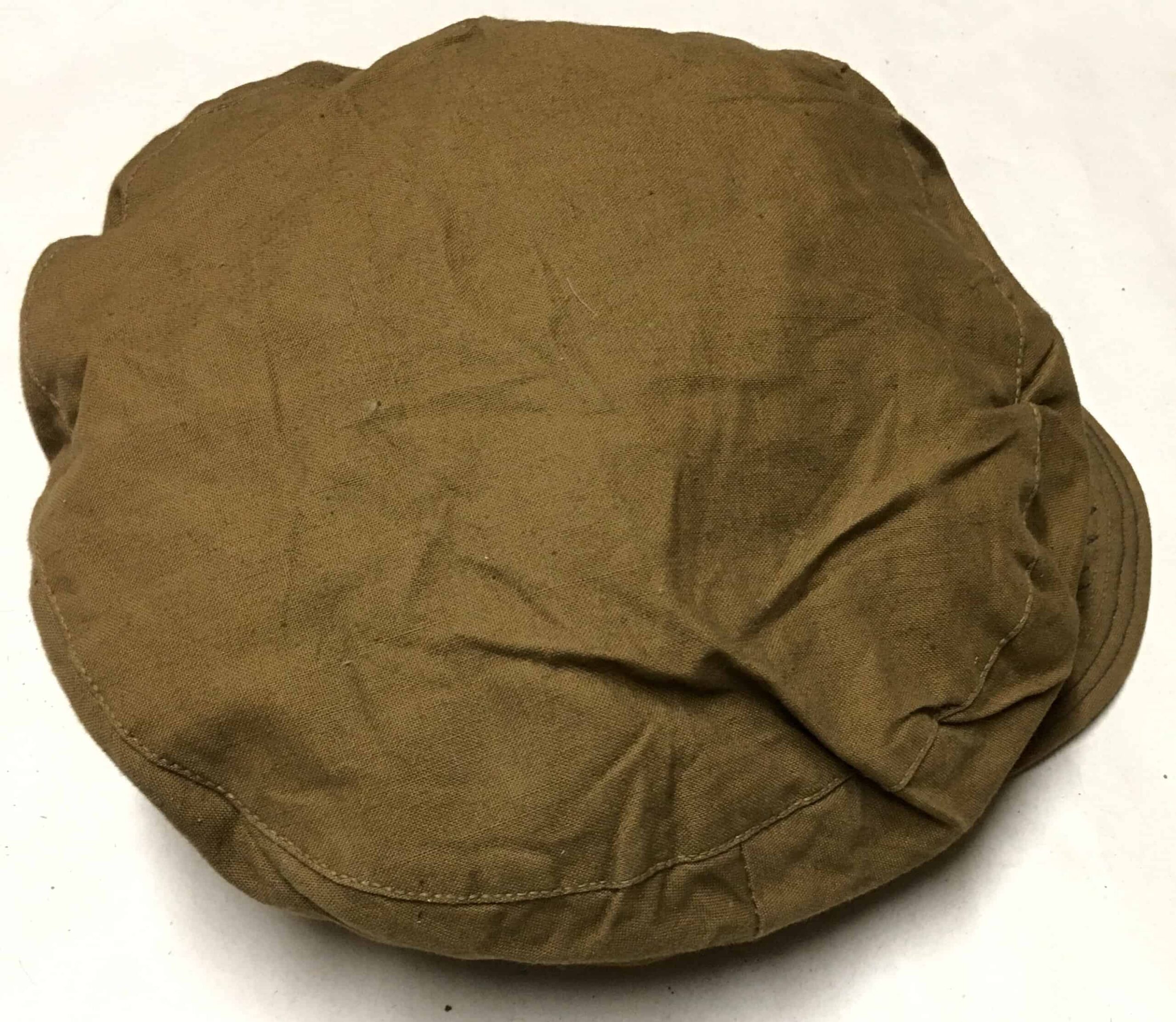 Chinese Korean War Field Cap Brown Cotton - Image 2