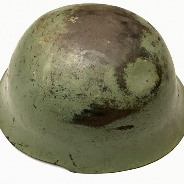 North Vietnamese Army Steel Helmet from Yugoslavia Battledamaged 1967