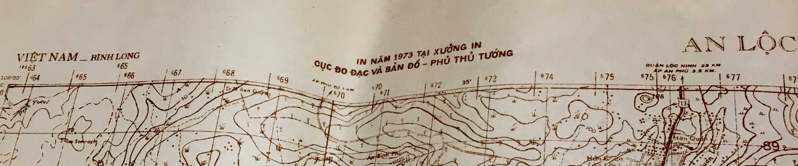 North Vietnamese Army Topographic Grid Map SECRET 1:50,000 An Loc Binh Long - Image 2