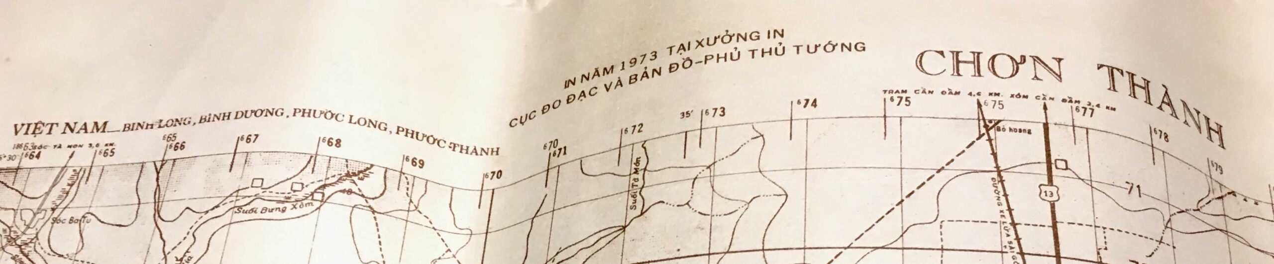North Vietnamese Army Topographic Grid Map SECRET 1:50,000 Chon Thanh Binh Long Bien Duong Phuoc Long Phuoc Thanh - Image 2