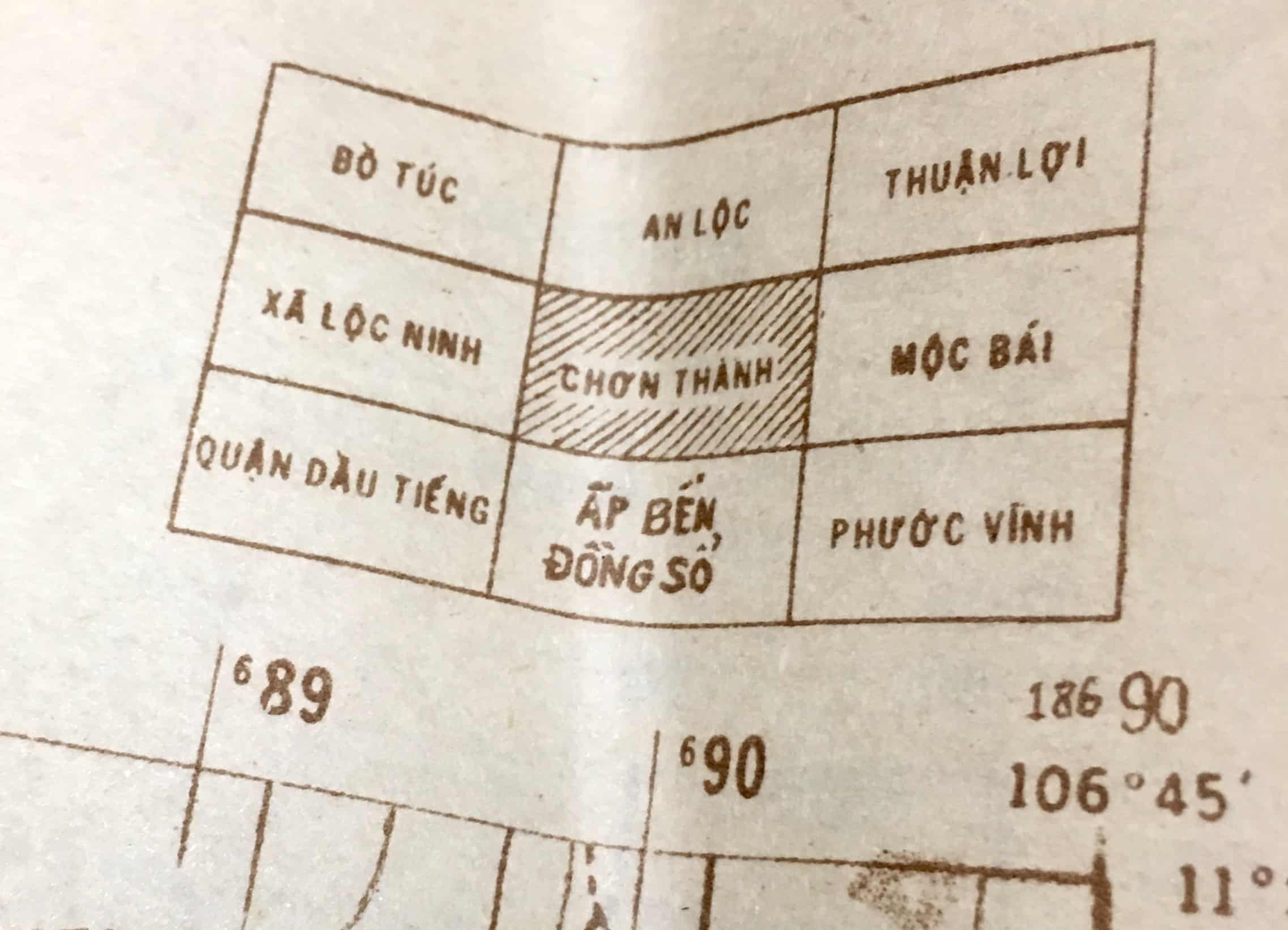 North Vietnamese Army Topographic Grid Map SECRET 1:50,000 Chon Thanh Binh Long Bien Duong Phuoc Long Phuoc Thanh - Image 3